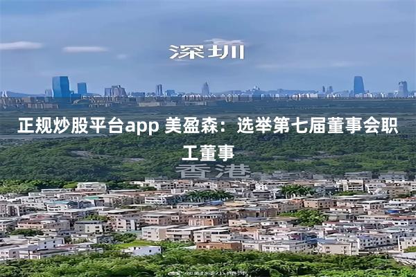 正规炒股平台app 美盈森：选举第七届董事会职工董事