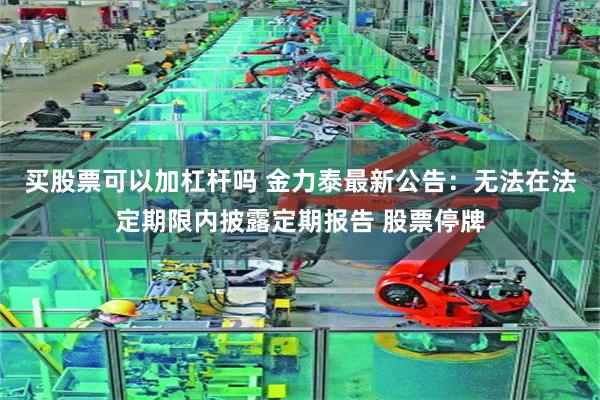买股票可以加杠杆吗 金力泰最新公告：无法在法定期限内披露定期报告 股票停牌
